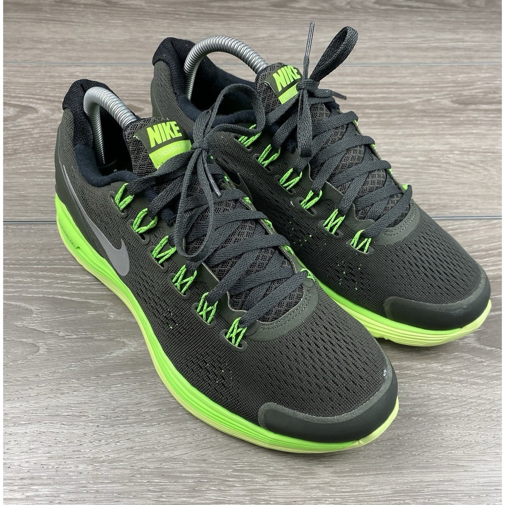Nike LunarGlide 4‎ Black Volt Running Shoes 525368-300 Size 7Y Womens 8.5